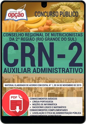 Apostila Concurso CRN 2ª Região - AUXILIAR ADMINISTRATIVO - Novembro/2019 |