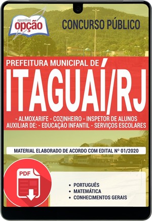 Apostila Concurso Prefeitura de Itaguaí - CARGOS DE NÍVEL FUNDAMENTAL COMPLETO - Fevereiro/2020 |