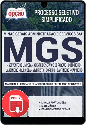 Apostila Concurso MGS - CARGOS DE NÍVEL FUNDAMENTAL INCOMPLETO - Fevereiro/2020 |