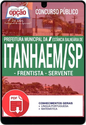 Concurso Prefeitura de Itanhaém - FRENTISTA E SERVENTE - Maio/2017 |