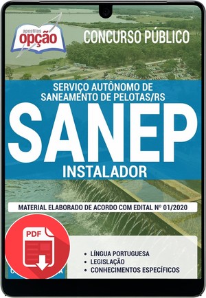 Apostila Concurso SANEP - INSTALADOR - Fevereiro/2020 |