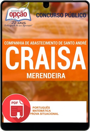 Apostila Companhia de Abastecimento de Santo André (CRAISA) - MERENDEIRA - Dezembro/2015 |