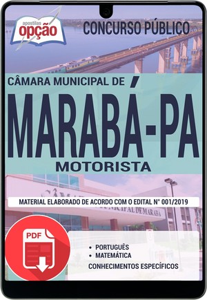 Apostila Concurso Câmara de Marabá - MOTORISTA - Dezembro/2019 |