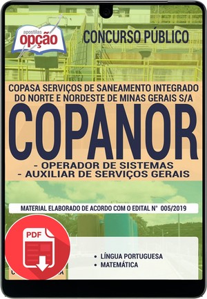 Apostila Concurso COPANOR - OPERADOR DE SISTEMAS E AUXILIAR DE SERVIÇOS GERAIS - Outubro/2019 |