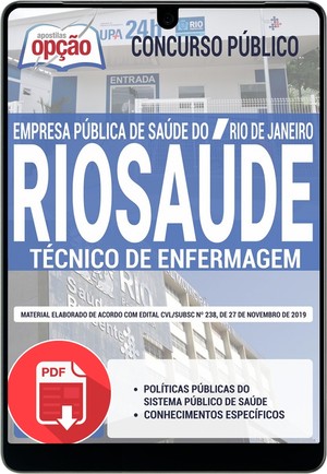 Apostila Concurso RioSaúde - TÉCNICO DE ENFERMAGEM - Novembro/2019 |