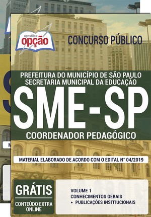 Concurso SME SP - COORDENADOR PEDAGÓGICO - Maio/2019 |