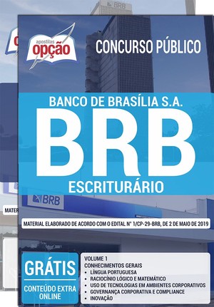 Apostila Concurso BRB - ESCRITURÁRIO - Maio/2019 |