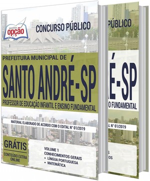 Concurso Prefeitura de Santo André - PROFESSOR DE EDUCAÇÃO INFANTIL E ENSINO FUNDAMENTAL - Novembro/2019 |