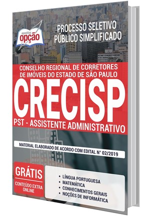 Apostila Concurso CRECI SP - PST - ASSISTENTE ADMINISTRATIVO - Novembro/2019 |