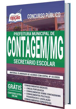 Apostila Concurso Prefeitura de Contagem - SECRETÁRIO ESCOLAR - Fevereiro/2020 |