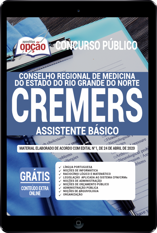 Apostila CREMERS em PDF - Assistente Básico