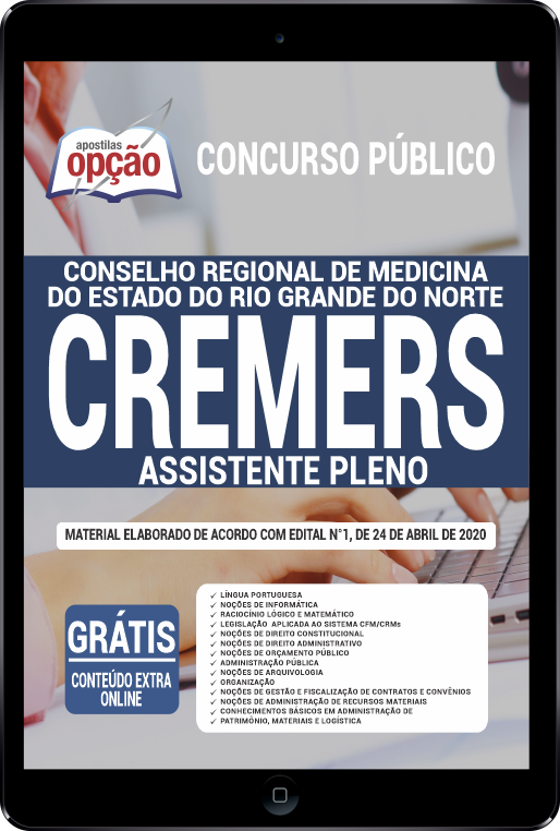 Apostila CREMERS em PDF - Assistente Pleno