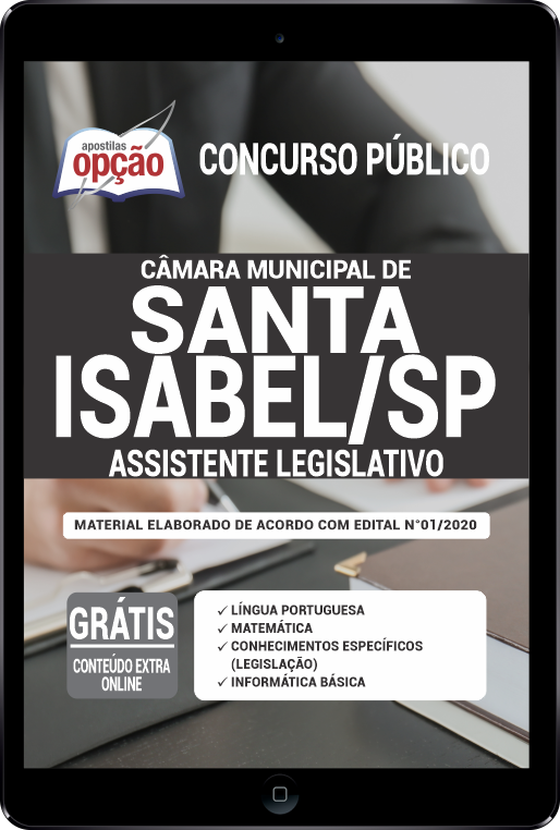 Apostila Câmara de Santa Isabel - SP em PDF - Assistente Leg