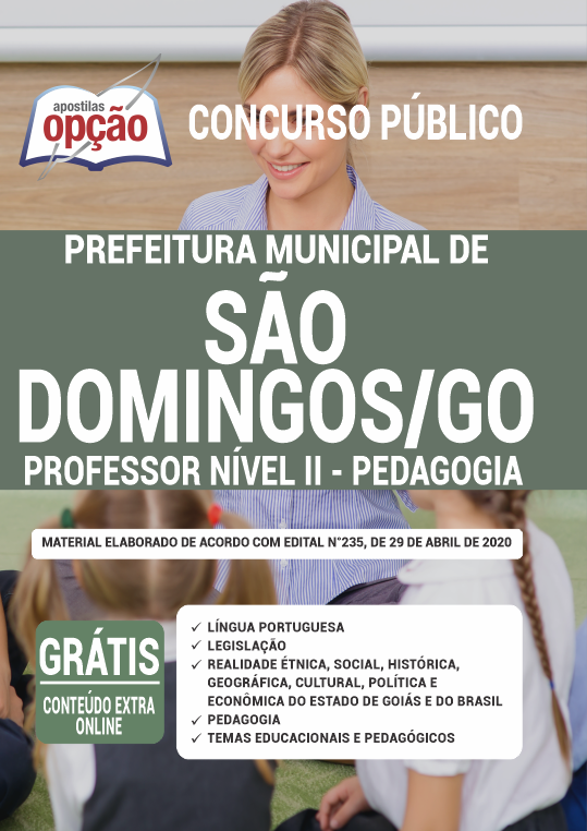 Apostila Prefeitura de São Domingos - GO - Professor Nível II