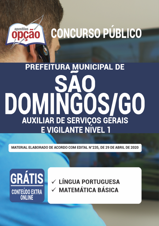 Apostila Prefeitura  de São Domingos - GO - Serviços Gerais e Vigilante