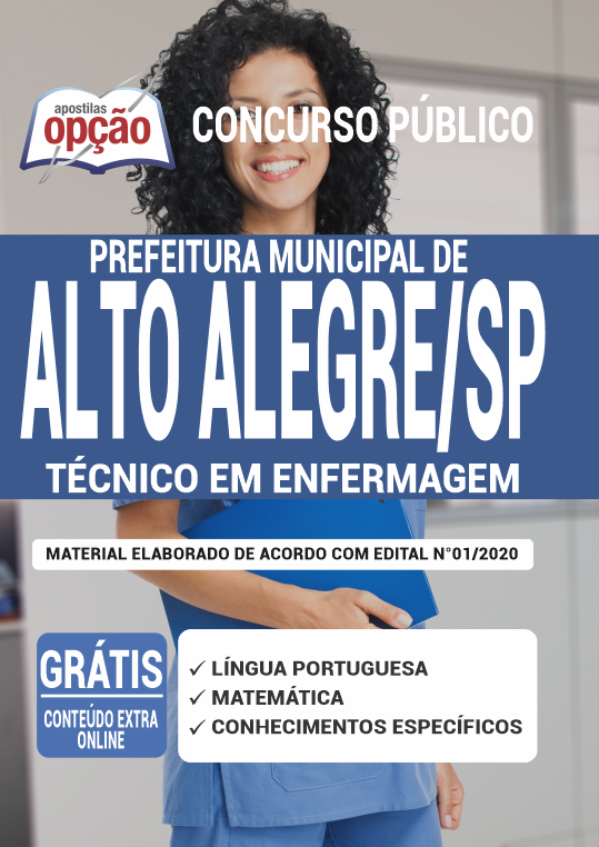 Apostila Prefeitura  de Alto Alegre - SP - Técnico em enfermagem