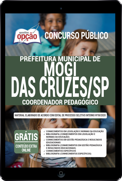 Apostila Prefeitura  de Mogi das Cruzes - SP em PDF - Coordenador