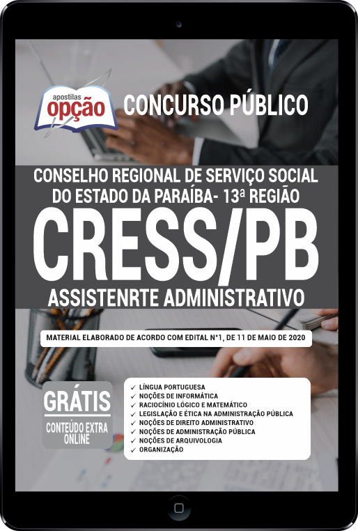 Apostila CRESS-PB em PDF - Assistente Administrativo