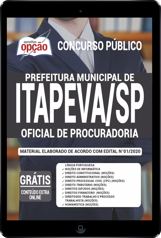 Apostila Prefeitura  de Itapeva - SP em PDF - Oficial de Procuradoria