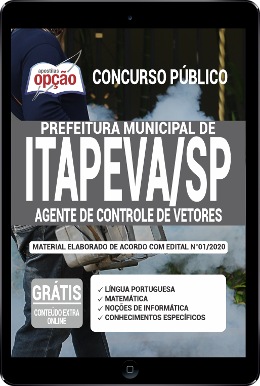 Apostila Prefeitura  de Itapeva - SP em PDF - Agt de Controle de Vetores