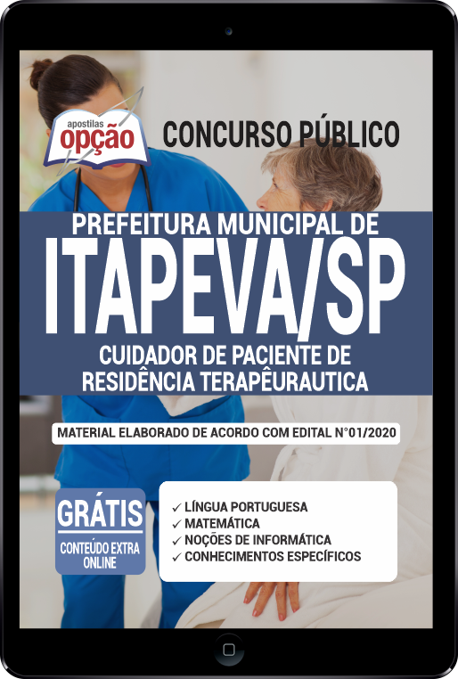 Apostila Prefeitura  de Itapeva - SP em PDF - Cuidador de Paciente