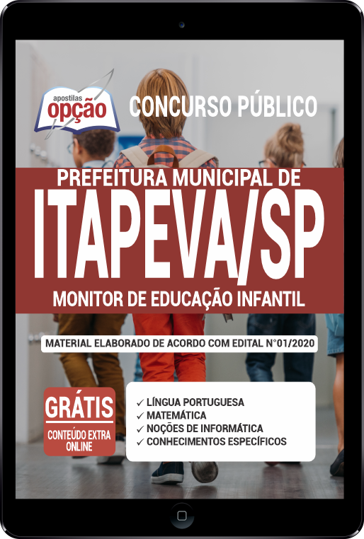 Apostila Prefeitura  de Itapeva - SP em PDF - Monitor de Educação Infantil