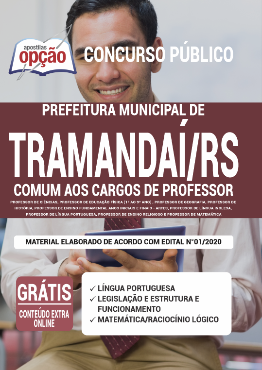 Apostila Prefeitura  de Tramandaí - RS - Comum aos Cargos de Professor