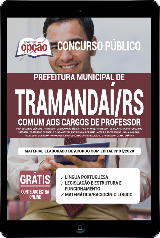 Apostila Prefeitura  de Tramandaí - RS em PDF - Cargos de Professor