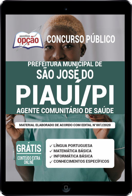 Apostila Prefeitura  de São José do Piauí - PI em PDF - Agt Comunitário