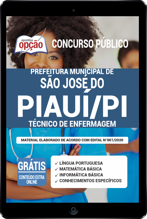 Apostila Prefeitura  de São José do Piauí - PI em PDF - Técnico de Enfermagem