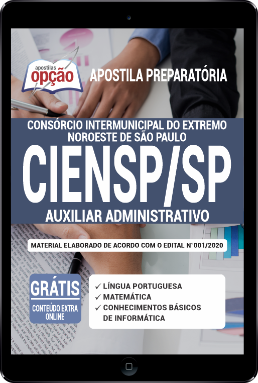 Apostila CIENSP-SP em PDF - Auxiliar Administrativo