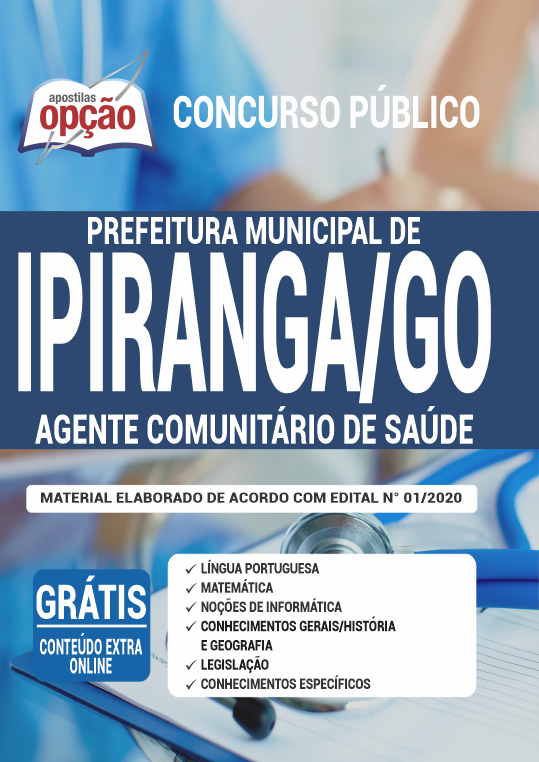 Apostila Prefeitura de Ipiranga - GO - Agt Comunitário de Saúde