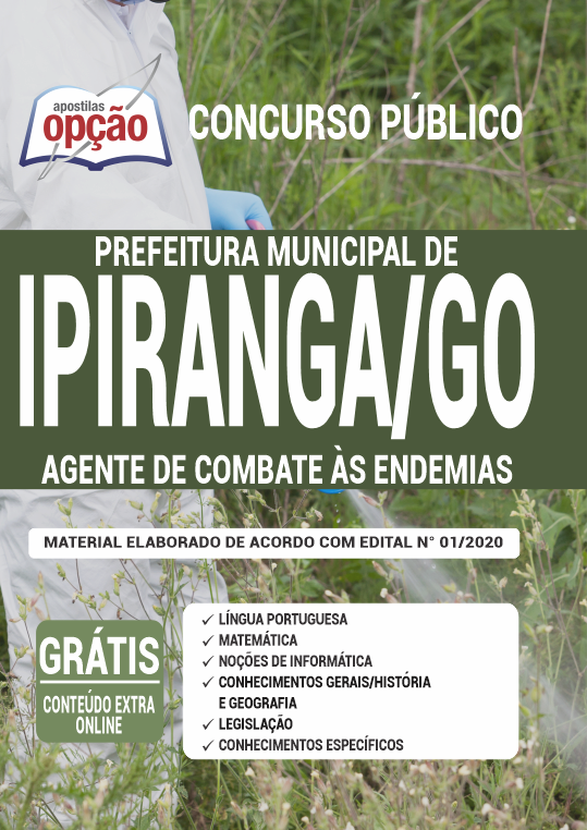 Apostila Prefeitura de Ipiranga - GO - Agt de Combate ás Endemias