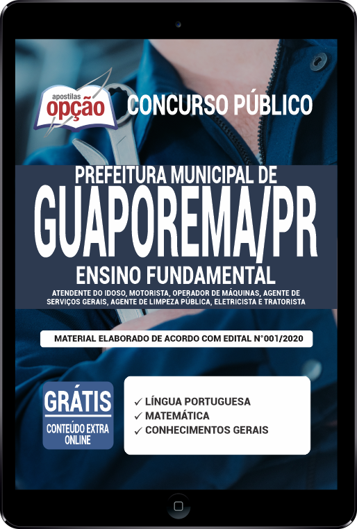 Apostila  Prefeitura  de Guaporema - PR em PDF - Ensino Fundamental