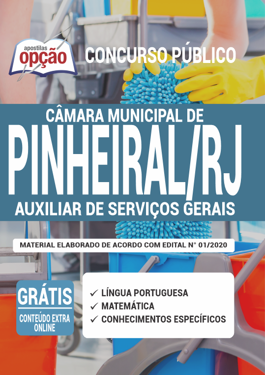 Apostila Câmara de Pinheiral - RJ - Auxiliar de Serviços Gerais