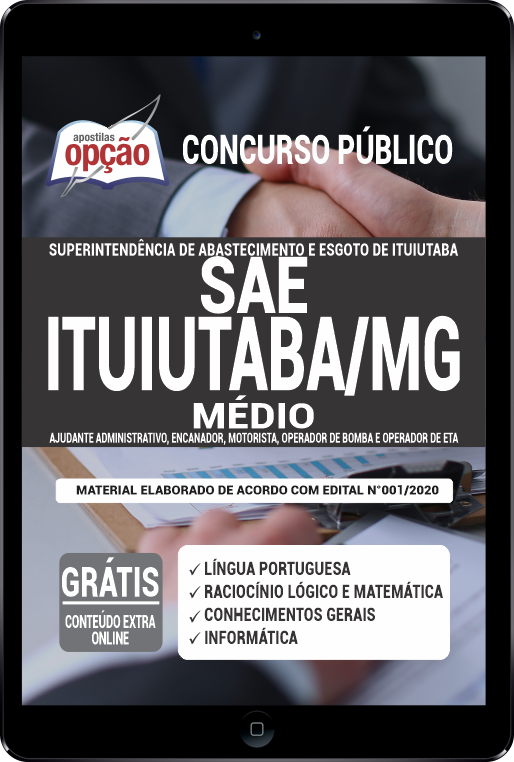 Apostila SAE-Ituiutaba - MG em PDF - Ensino Médio