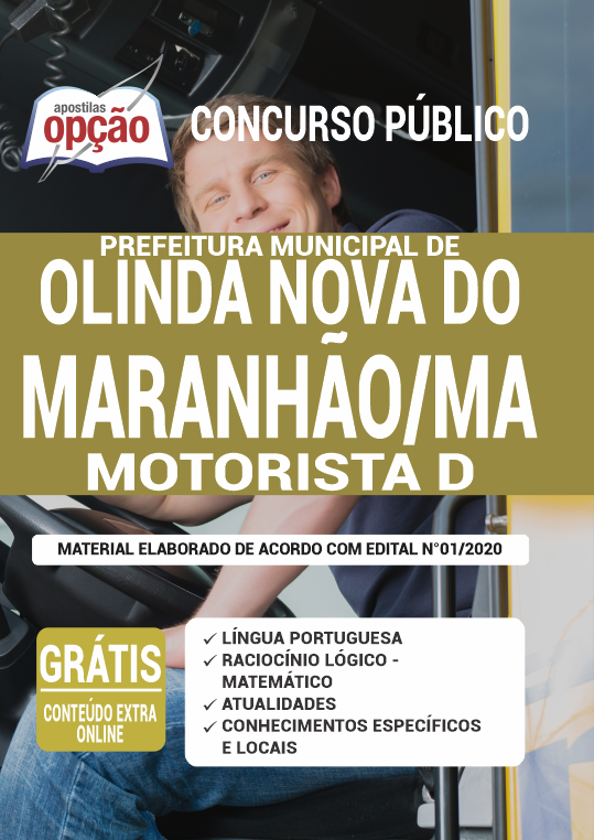 Apostila Prefeitura de Olinda Nova do Maranhão - MA - Motorista D