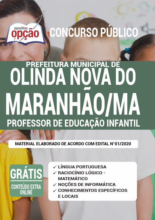 Apostila Prefeitura de Olinda Nova do Maranhão - MA - Professor