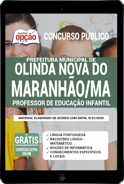 Apostila Prefeitura  de Olinda Nova do Maranhão em PDF - Professor