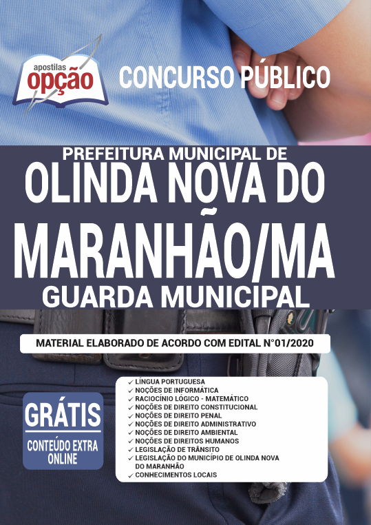 Apostila Prefeitura de Olinda Nova do Maranhão - MA - Guarda M