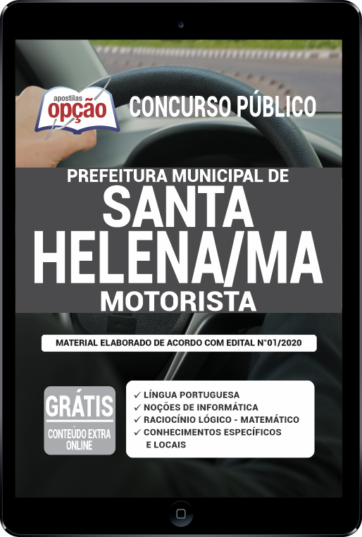 Apostila Prefeitura  de Santa Helena - MA em PDF - Motorista