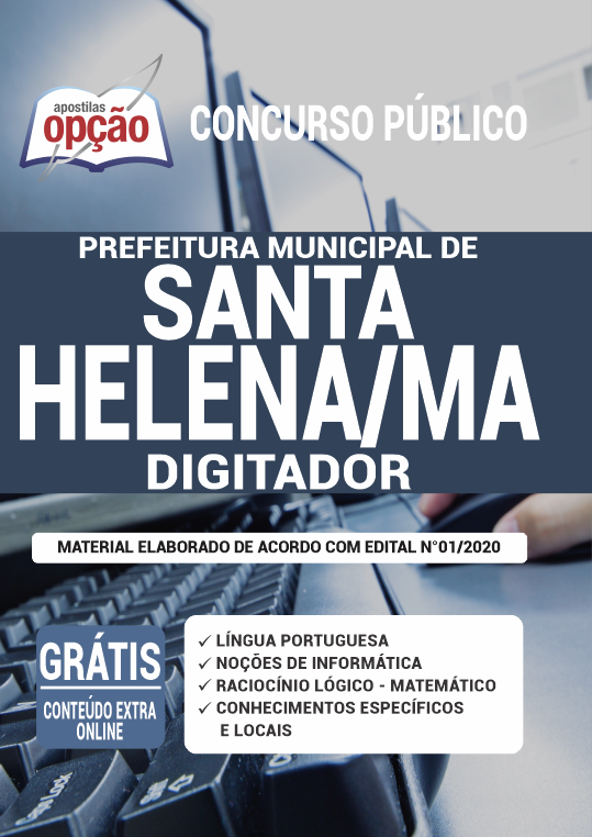 Apostila Prefeitura de Santa Helena - MA - Digitador