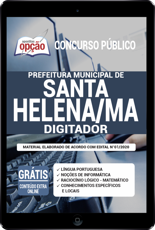 Apostila Prefeitura  de Santa Helena - MA em PDF - Digitador