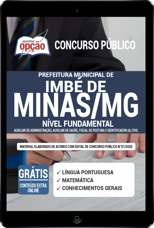 Apostila Prefeitura de Imbé de Minas - MG em PDF - Nível Fundamental