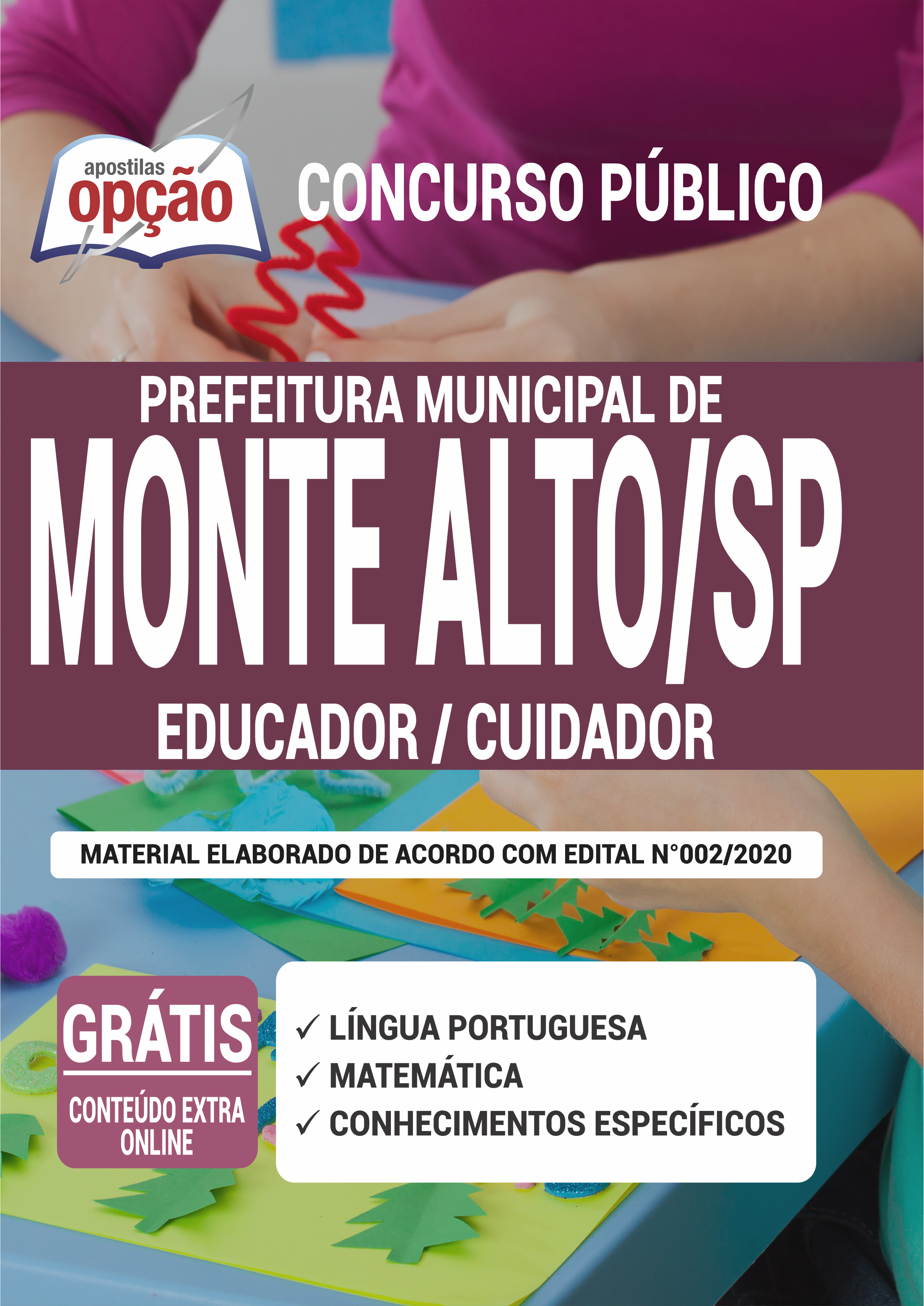 Apostila Prefeitura de Monte Alto - SP - Educador/Cuidador