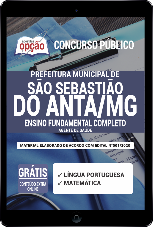 Apostila Prefeitura de São Sebastião do Anta - MG em PDF - Agt de Saúde