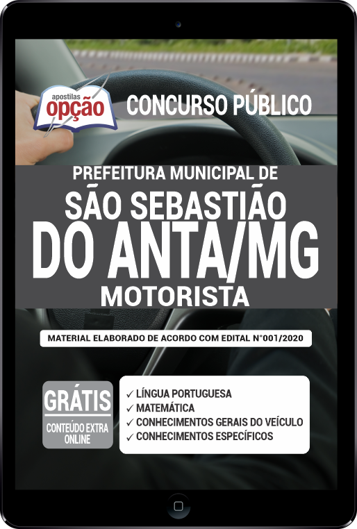 Apostila Prefeitura de São Sebastião do Anta - MG em PDF - Motorista