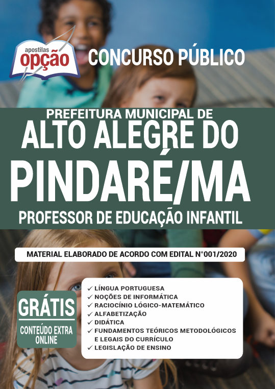 Apostila Prefeitura  de Alto Alegre do Pindaré - MA - Professor de Educ