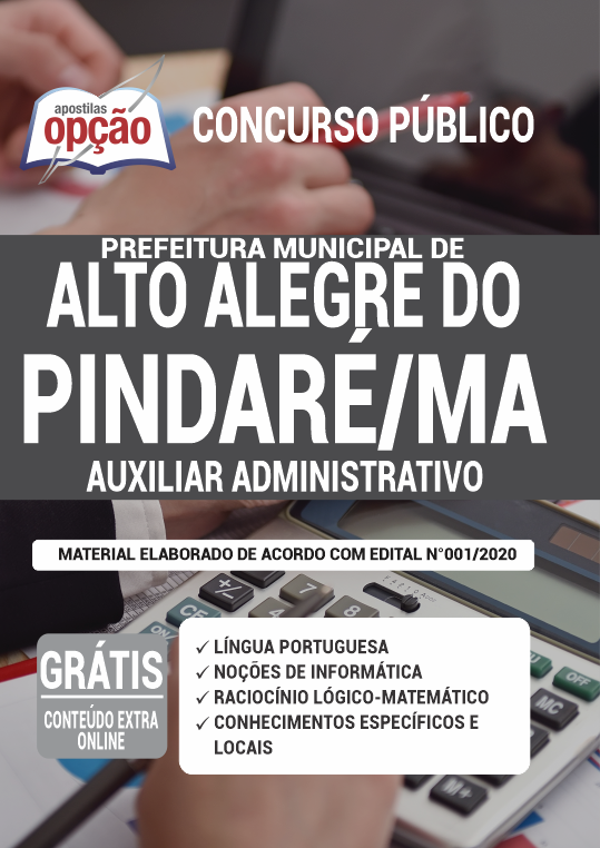 Apostila Prefeitura  de Alto Alegre do Pindaré - MA - Auxiliar Adm