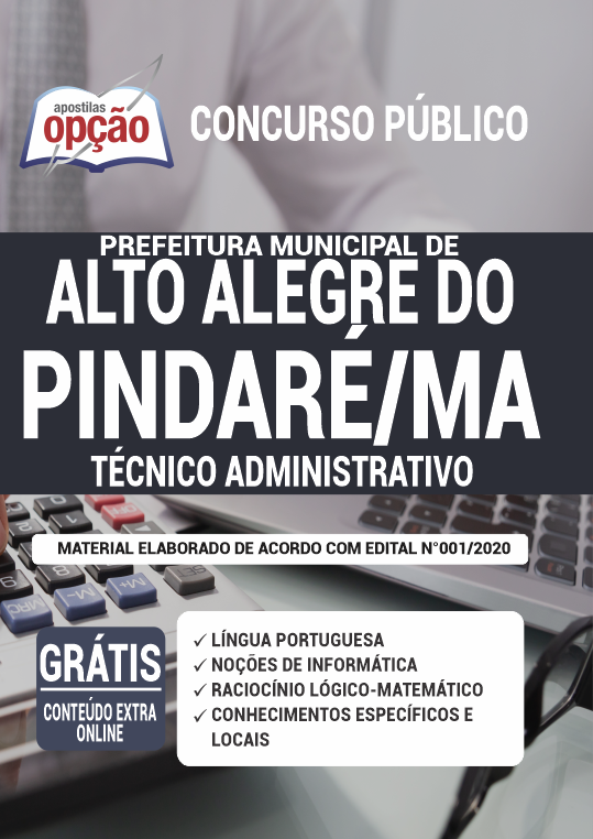 Apostila Prefeitura  de Alto Alegre do Pindaré - MA - Técnico Adm